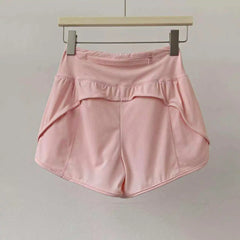 Sports Shorts for Women High-waisted Loose Running Quick-drying Breathable Anti-exposure Fitness Pants Yoga Three-quarter Pants