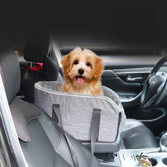 Safe Travel Pet Car Seat with Detachable Armrest Pillow Lift Seat Safety Buckle and Central Control Fo Dogs Cats Pet Supplies
