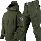 Winter Autumn Fleece Thermal Waterproof Suit Men Jacket Tactical Outdoor Fishing Hiking Camping Tracksuits Coat
