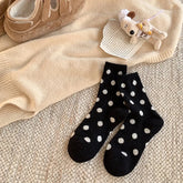 Polka Velvet Winter Socks