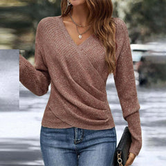 Women’s Slim V-Neck Knit Sweater