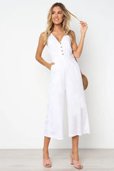 Urban V-Neck Streetwear Jumpsuit