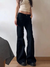 DUOMOFU Low Waist Flare Jeans