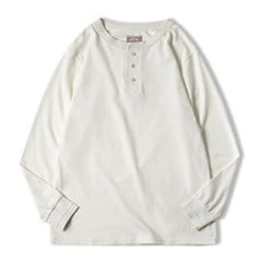 Men’s Heavyweight Retro Cotton Long-Sleeve T-Shirt