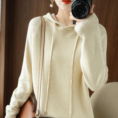 Soft Knit Hooded Pullover Sweater