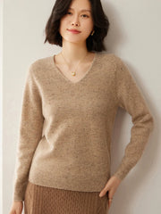 Merino Wool V Neck Sweater