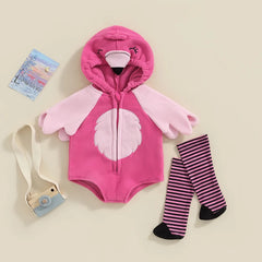 Unicorn Hooded Romper Socks Set