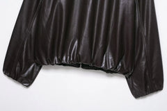Faux Leather High Street Jacket