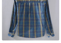 Plaid Casual Overshirt Men