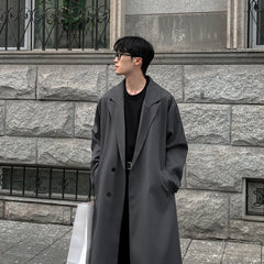 Korean Inspired Long Windbreaker