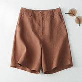 Ranksweet Linen Bermuda Knee Shorts