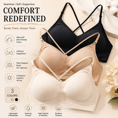 High Elastic Sports Bra 3 Ways Wearing Cross Back Wireless Padded Brassiere Breathable Invisible Yoga Fitness Workout Lingerie