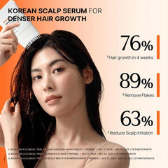 Hair Growth Serum with Built-in Brush Scalp Massager Nourishing Repair Essence for Damaged Hair Roots,Thickening Strengthening