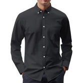 Solid Oxford Business Button Shirt