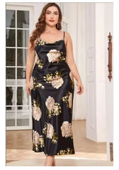 Plus Size Silk Slip Nightgown
