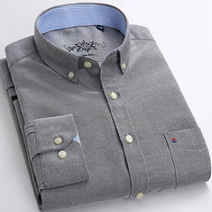 Slim Striped Office Shirt Men