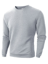 Modern Jacquard Crewneck Knit Pullover