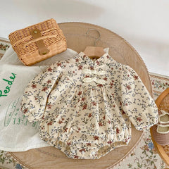 Floral Long Sleeve Baby Bodysuit