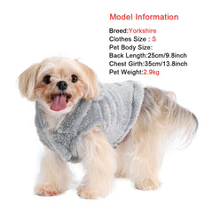 Cozy Fleece Pet Hoodie Coat