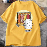 Unisex Graphic Sushi Print Tee