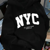 New York Team Navy Blue Zip Hoodie (Fall/Winter)