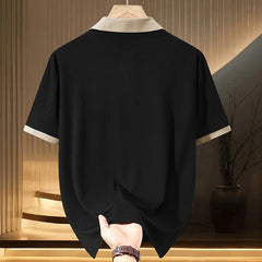 Oversized Contrast Summer Polo Shirt