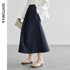 Office Essential A-Line Midi Skirt