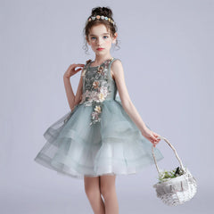 Pearl Cake Princess Party Dress