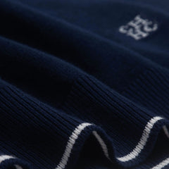 V Neck Embroidered Casual Polo