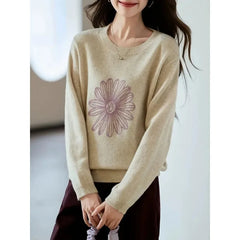 Classic Gray Winter Knit Pullover