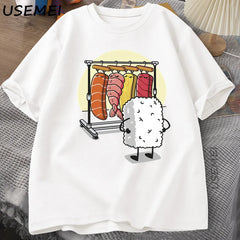 Unisex Graphic Sushi Print Tee