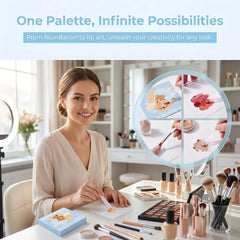 Makeup Mixing Paper,Disposable Foundation Makeup Palette For Nail Art Eye Shadow Pigment Blending,Makeup Palette Mixing Tray