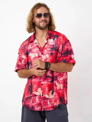 Floral 3D Print Casual Shirt
