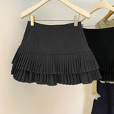 Vintage High Waist Pleated Mini