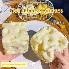 Shapeable Cheese Cube Stress Ball