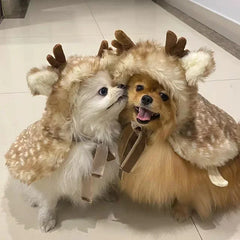 Elk Cape Pet Christmas Costume