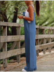 Monochrome Casual Summer Jumpsuit