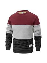 Thick Patchwork Knit Pullover