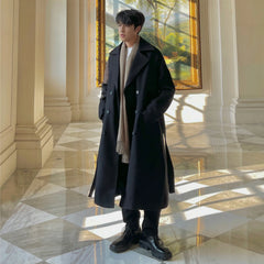 Winter Woolen Long Trench Coat