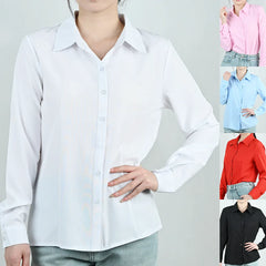 Elegant Classic Lapel Office Blouse