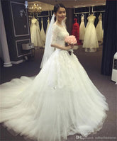 Exquisite A Line Lace Bridal Gown