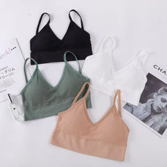 Sexy Nylon Thin Strapes Sports Bra Fitness Sport Brassiere Tops Gym Bra Backless Push Up Bras Running Women Sports Bra Women Bra