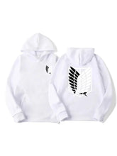 Anime Inspired Hooded Sweatshirt Casual Loose Pullover Tops Unisex Boys Girls Streetwear Long Sleeve Hoodie Daily Wear Clothing