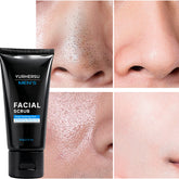 Oil Control Exfoliating Face Scrub for Men - Deep Pore Cleansing, Acne, Blackhead Removal, Oily Skin, Post-Shave, 60g