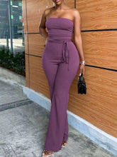 Modern Strapless Wide-Leg Jumpsuit