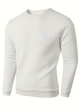 Jacquard Plaid Knit Pullover