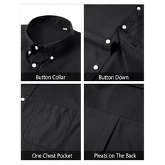 Solid Oxford Business Button Shirt
