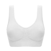 3 Pack Women Sports Bra Wirefree Yoga Bras Tank Top High Intensity Push Up Three Color Solid Color Elastic Sports Bra