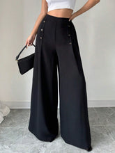 Elegant High Waist Wide Pants