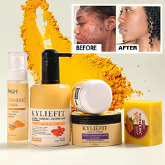 Organic Turmeric Brightening Skincare Set